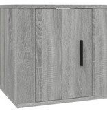 VidaXL Tv-wandmeubels 2 st 40x34,5x40 cm grijs sonoma eikenkleurig