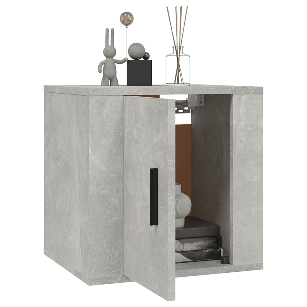 VidaXL Tv-wandmeubels 2 st 40x34,5x40 cm betongrijs