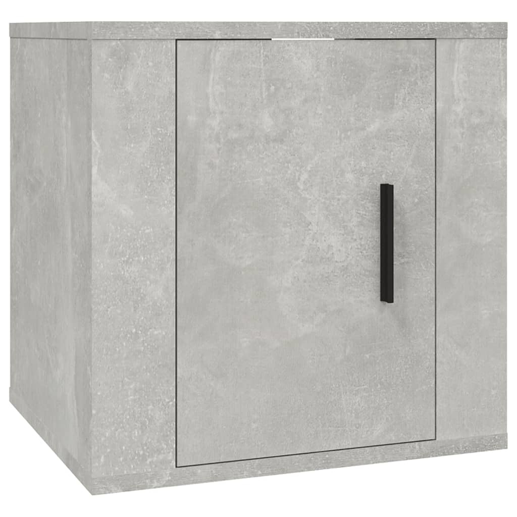 VidaXL Tv-wandmeubels 2 st 40x34,5x40 cm betongrijs