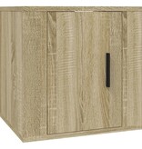 vidaXL Tv-wandmeubels 2 st 40x34,5x40 cm sonoma eikenkleurig