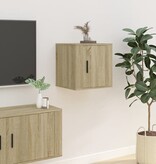 vidaXL Tv-wandmeubel 40x34,5x40 cm sonoma eikenkleurig