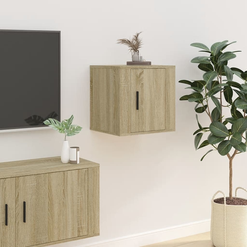 vidaXL Tv-wandmeubel 40x34,5x40 cm sonoma eikenkleurig