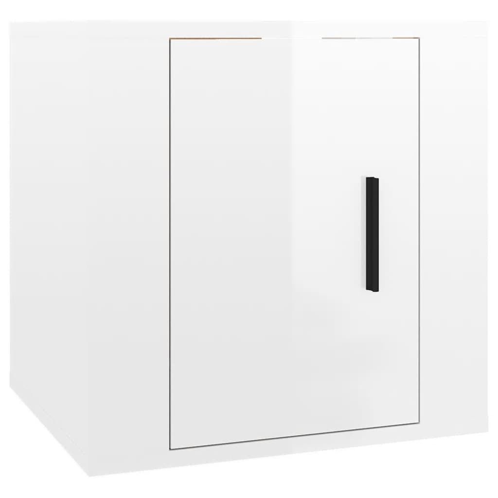 VidaXL Tv-wandmeubels 2 st 40x34,5x40 cm hoogglans wit