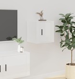 vidaXL Tv-wandmeubel 40x34,5x40 cm hoogglans wit