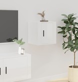 VidaXL Tv-wandmeubel 40x34,5x40 cm hoogglans wit