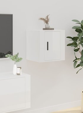 VidaXL Tv-wandmeubel 40x34,5x40 cm hoogglans wit