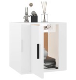 VidaXL Tv-wandmeubel 40x34,5x40 cm hoogglans wit