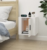VidaXL Tv-wandmeubel 40x34,5x40 cm hoogglans wit