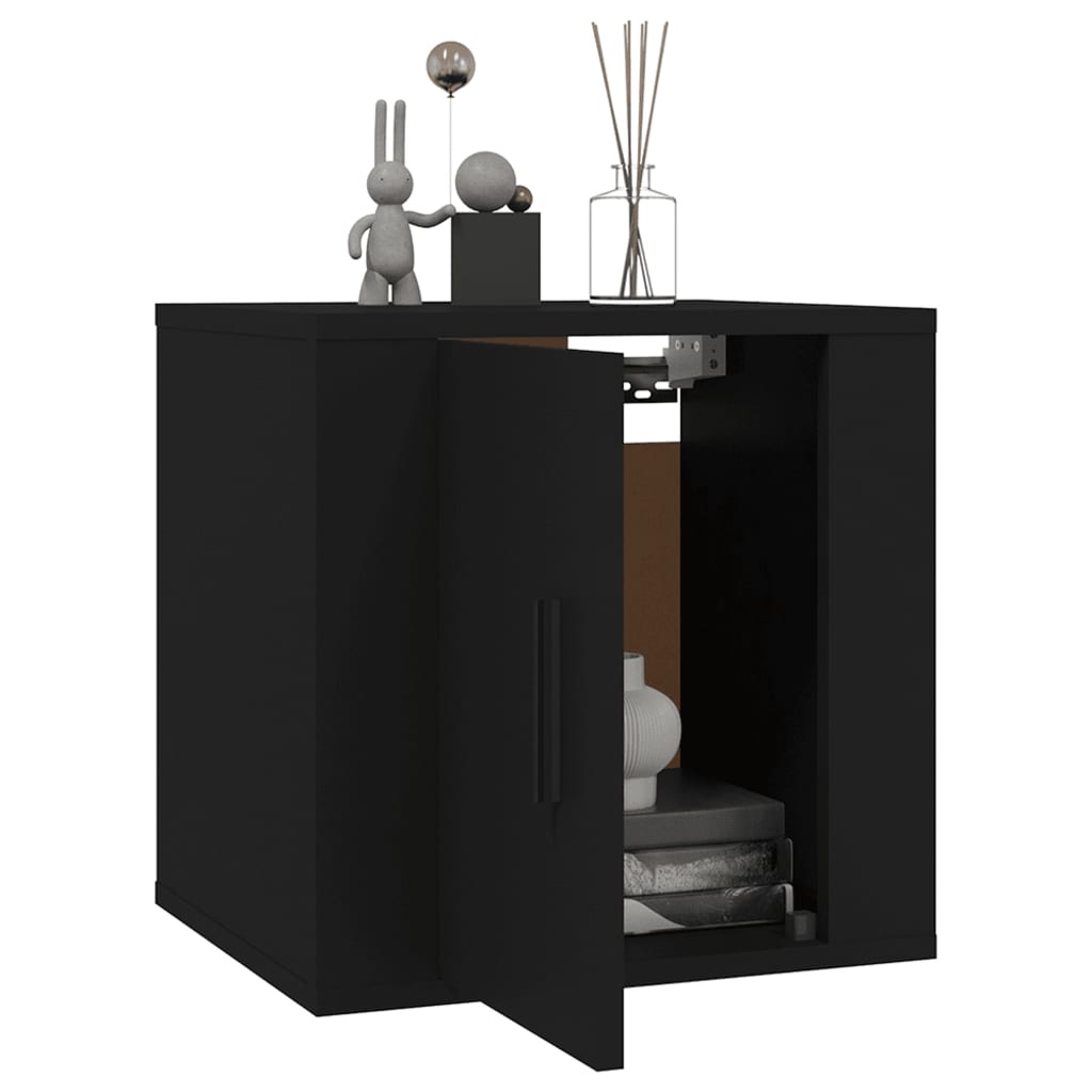 VidaXL Tv-wandmeubels 2 st 40x34,5x40 cm zwart