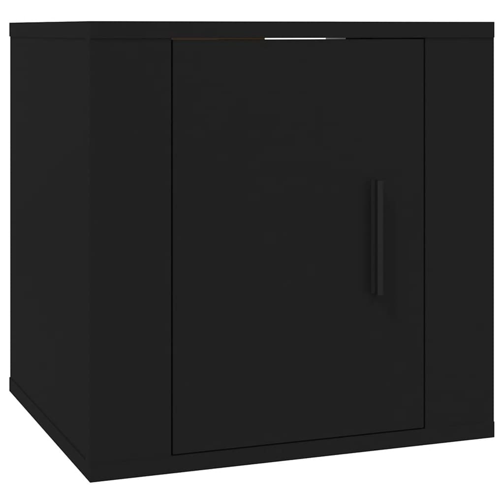 VidaXL Tv-wandmeubels 2 st 40x34,5x40 cm zwart