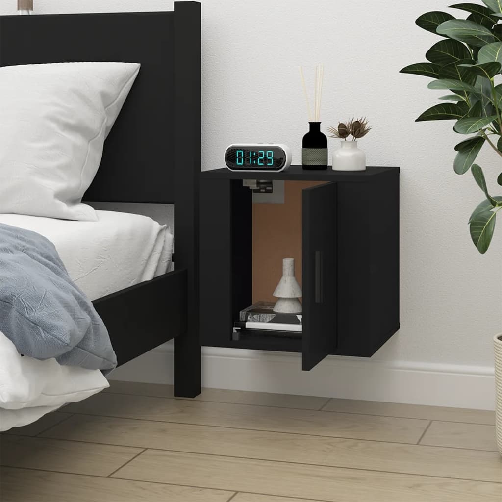 VidaXL Tv-wandmeubel 40x34,5x40 cm zwart