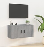 VidaXL Tv-wandmeubel 80x34,5x40 cm grijs sonoma eikenkleurig