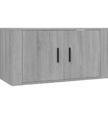VidaXL Tv-wandmeubel 80x34,5x40 cm grijs sonoma eikenkleurig