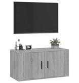 VidaXL Tv-wandmeubel 80x34,5x40 cm grijs sonoma eikenkleurig