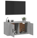 VidaXL Tv-wandmeubel 80x34,5x40 cm grijs sonoma eikenkleurig