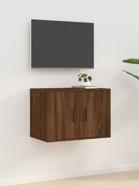 VidaXL Tv-wandmeubel 57x34,5x40 cm bruineikenkleurig