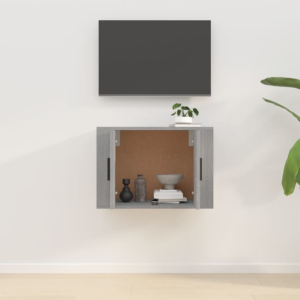 VidaXL Tv-wandmeubel 57x34,5x40 cm grijs sonoma eikenkleurig