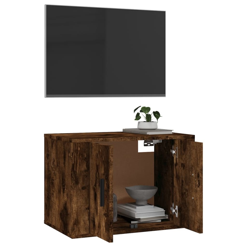 VidaXL Tv-wandmeubel 57x34,5x40 cm gerookt eikenkleurig