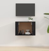 VidaXL Tv-wandmeubel 57x34,5x40 cm zwart