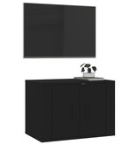 VidaXL Tv-wandmeubel 57x34,5x40 cm zwart
