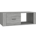 VidaXL Salontafel 100x50,5x35 cm bewerkt hout grijs sonoma eikenkleur