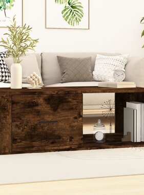 VidaXL Salontafel 100x50,5x35 cm bewerkt hout gerookt eikenkleurig