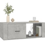 VidaXL Salontafel 100x50,5x35 cm bewerkt hout betongrijs