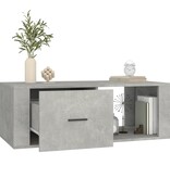 VidaXL Salontafel 100x50,5x35 cm bewerkt hout betongrijs