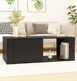 VidaXL Salontafel 100x50,5x35 cm bewerkt hout zwart