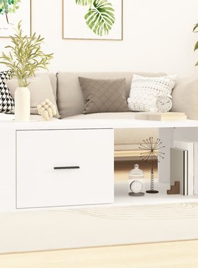 VidaXL Salontafel 100x50,5x35 cm bewerkt hout wit