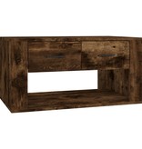 VidaXL Salontafel 80x50x40 cm bewerkt hout gerookt eikenkleurig
