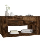 VidaXL Salontafel 80x50x40 cm bewerkt hout gerookt eikenkleurig