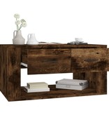 VidaXL Salontafel 80x50x40 cm bewerkt hout gerookt eikenkleurig