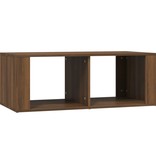 VidaXL Salontafel 100x50x36 cm bewerkt hout bruineikenkleurig