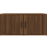 vidaXL Salontafel 80x50x36 cm bewerkt hout bruineikenkleurig