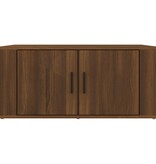 VidaXL Salontafel 80x50x36 cm bewerkt hout bruineikenkleurig