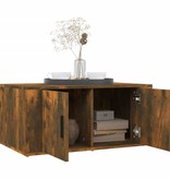 vidaXL Salontafel 80x50x36 cm bewerkt hout gerookt eikenkleurig