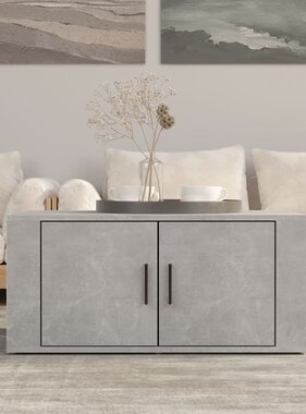 VidaXL Salontafel 80x50x36 cm bewerkt hout betongrijs