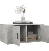 vidaXL Salontafel 80x50x36 cm bewerkt hout betongrijs