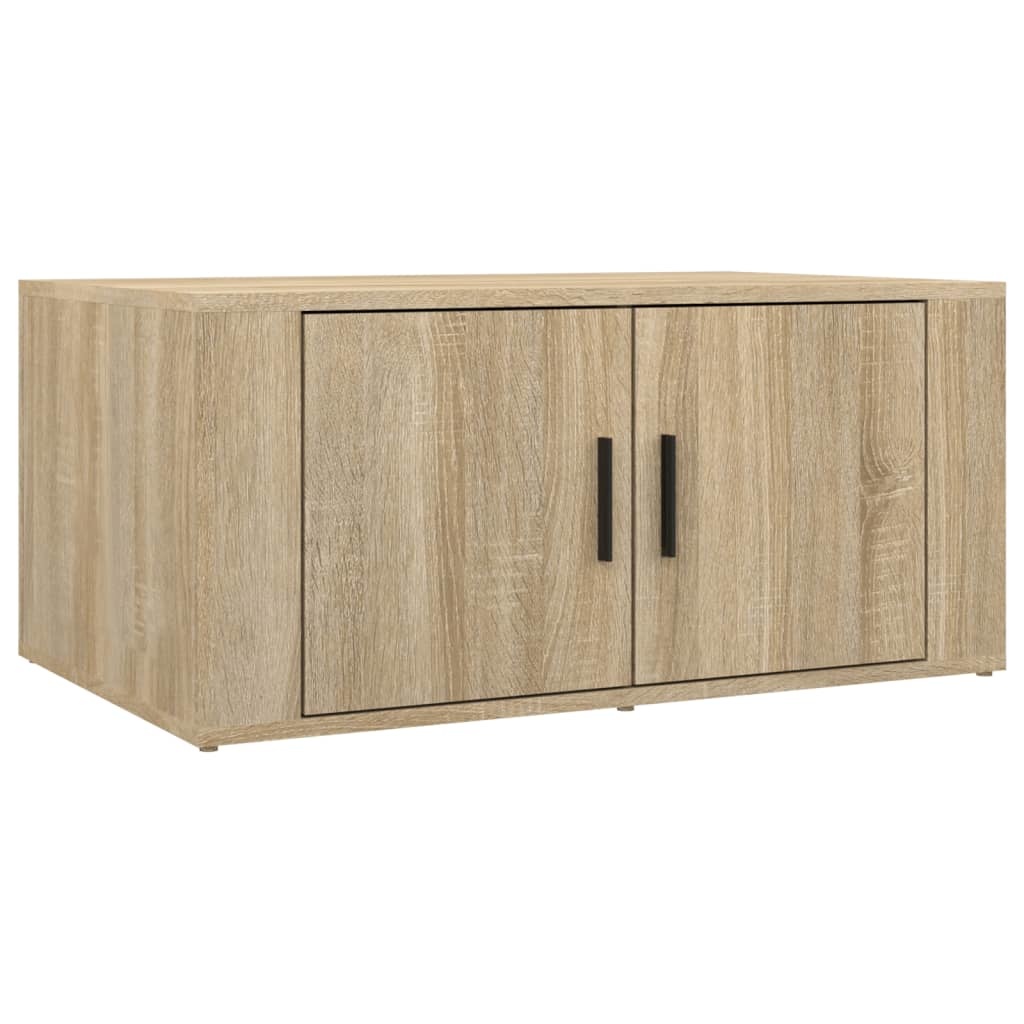 vidaXL Salontafel 80x50x36 cm bewerkt hout sonoma eikenkleurig