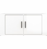 VidaXL Salontafel 80x50x36 cm bewerkt hout hoogglans wit