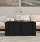 vidaXL Salontafel 80x50x36 cm bewerkt hout zwart