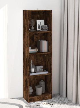 VidaXL Boekenkast 4-laags 40x24x143 cm bewerkt hout gerookt eikenkleur