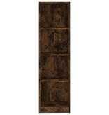 VidaXL Boekenkast 4-laags 40x24x143 cm bewerkt hout gerookt eikenkleur