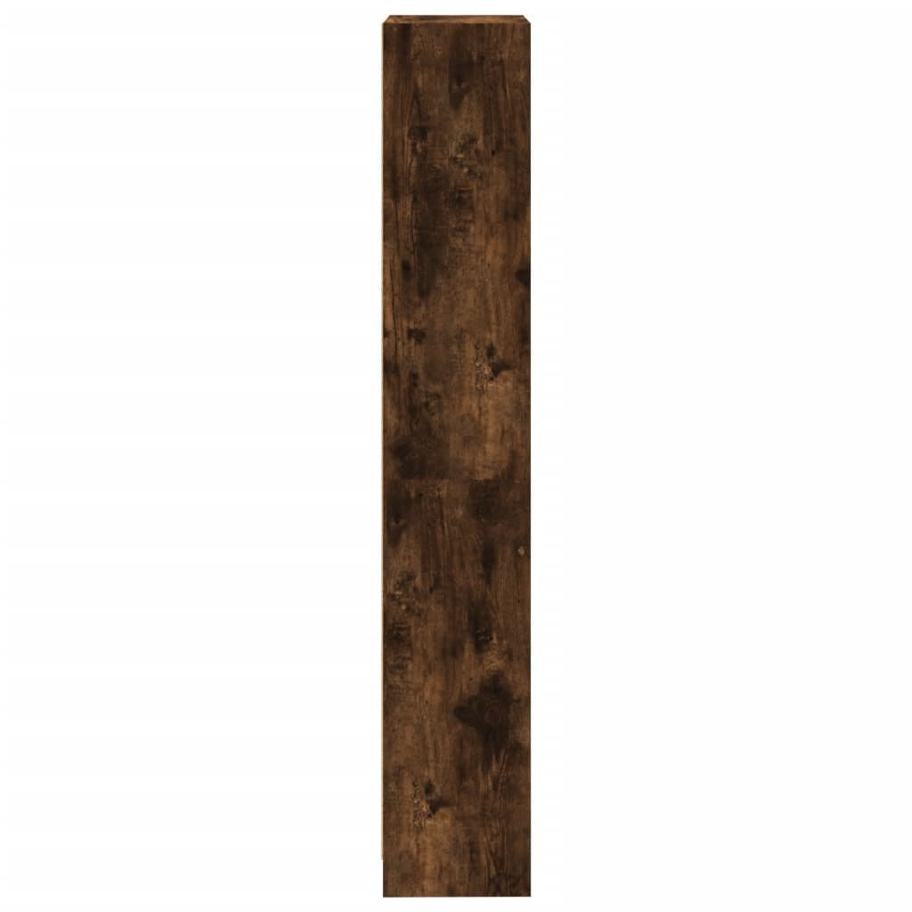 VidaXL Boekenkast 4-laags 40x24x143 cm bewerkt hout gerookt eikenkleur