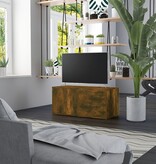 VidaXL Tv-meubel 80x34x36 cm bewerkt hout gerookt eikenkleurig