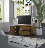 VidaXL Tv-meubel 80x34x36 cm bewerkt hout gerookt eikenkleurig