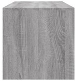 vidaXL Salontafel 100x40x40 cm bewerkt hout grijs sonoma eikenkleurig