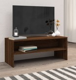 VidaXL Tv-meubel 100x40x40 cm bewerkt hout bruineikenkleurig