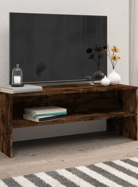 VidaXL Tv-meubel 100x40x40 cm bewerkt hout gerookt eikenkleurig
